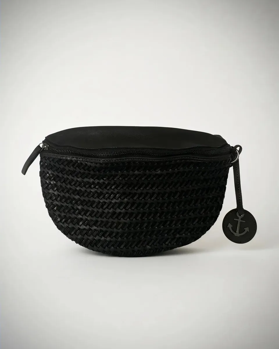 harbour-2nd-anchorlove-jessica-geflochtene-bauchtasche-leder-braun image 1
