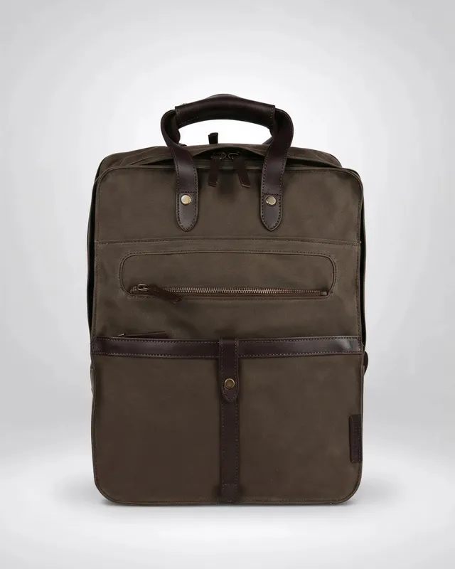 harbour-2nd-anchorlove-francis-rucksack-olive-brown-mit-laptopfach image 1