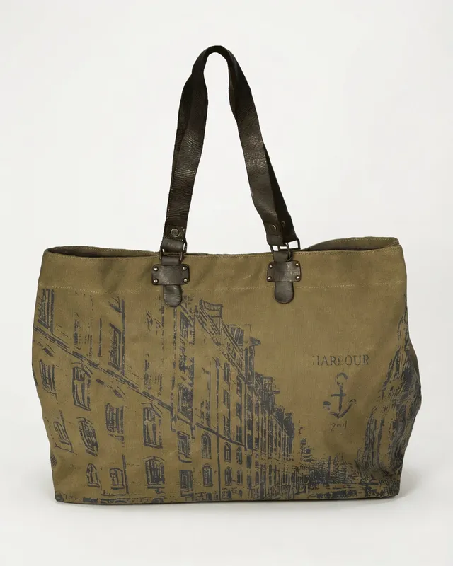 harbour-2nd-anchorlove-isebek-reisetasche-ash-canvas-look image 1