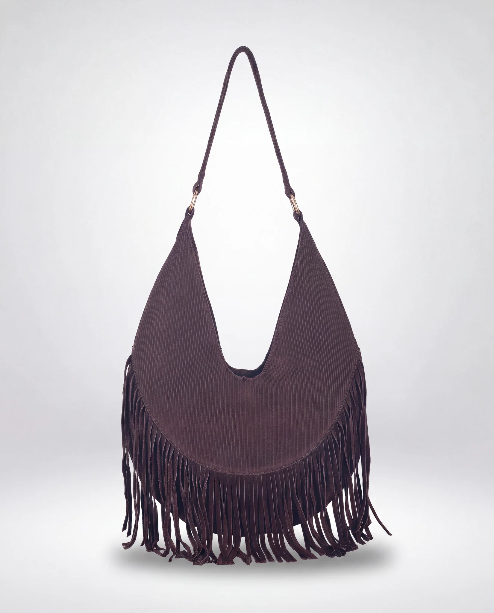 harbour-2nd-halona-hobobag-braun-cord-veloursleder-fransen image 1