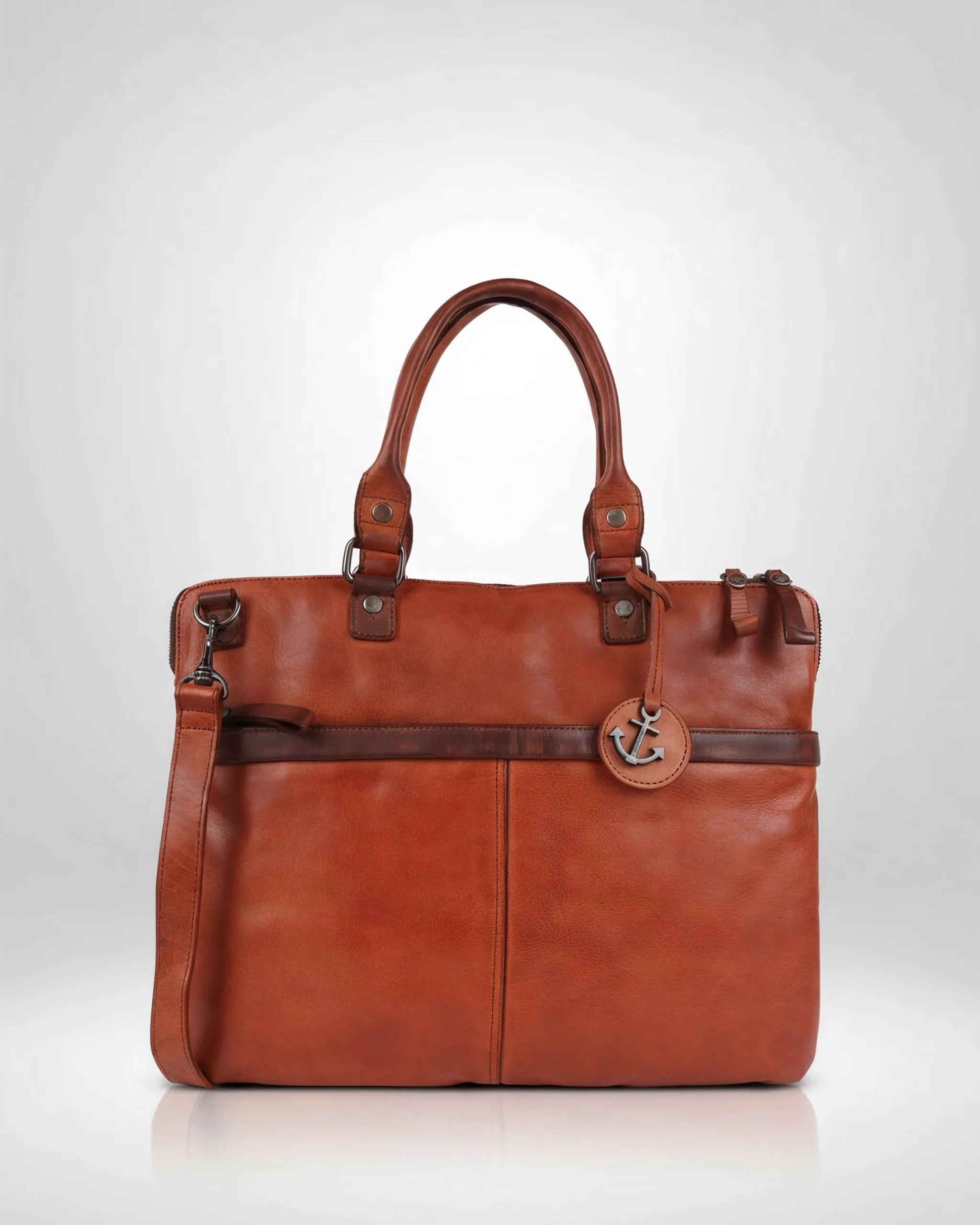 harbour-2nd-anchorlove-vega-businesstasche-cognac image 1