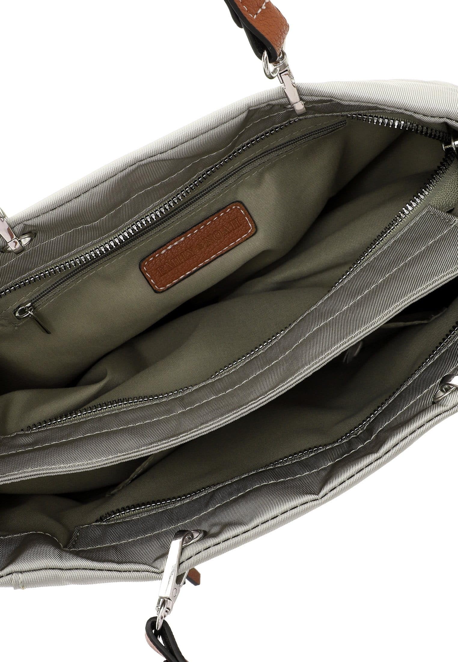 emily-noah-esther-65145-shopper-khaki-910-nylon-vegan image 7