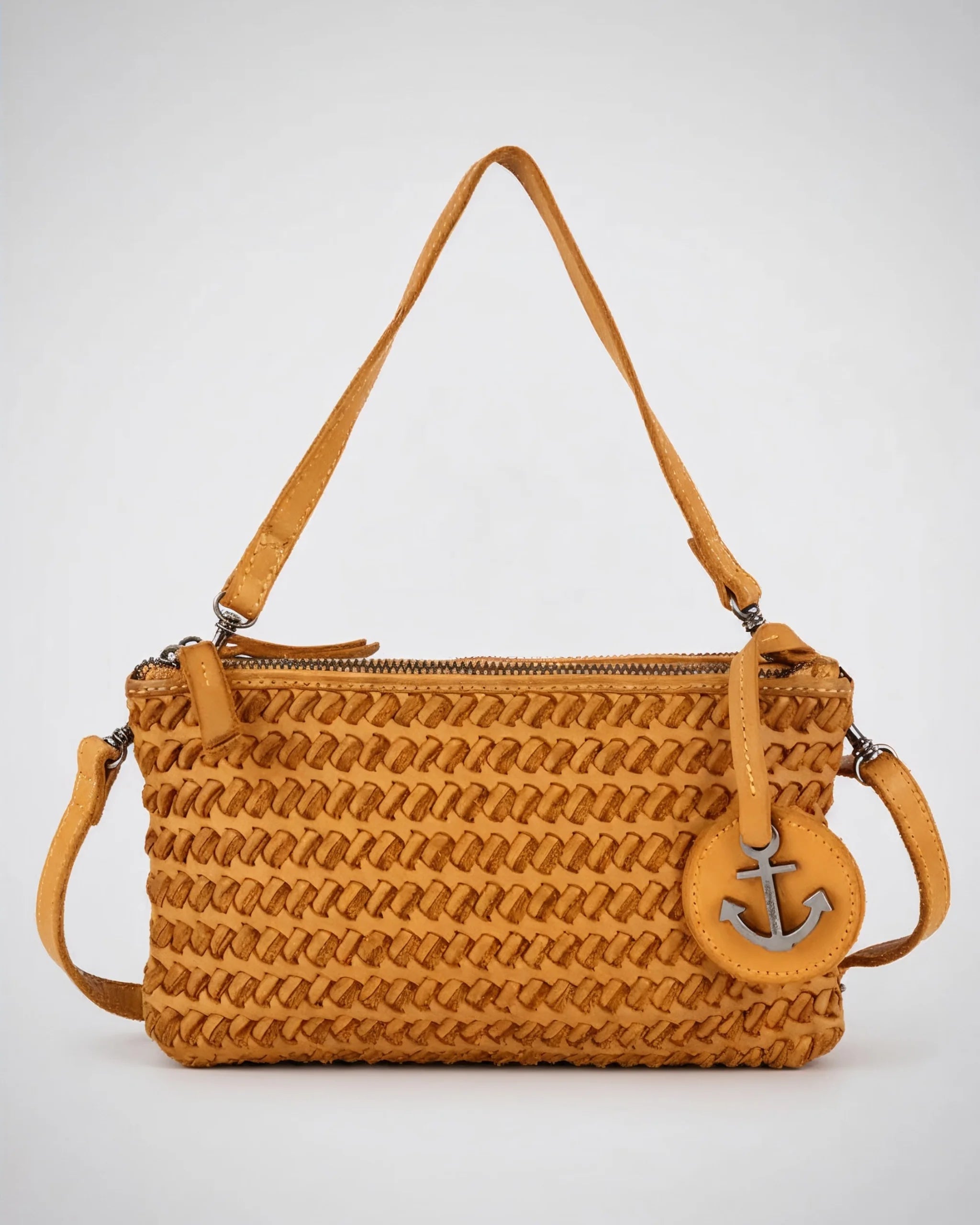 harbour-2nd-michel-handtasche-forest-leder-geflochten image 2