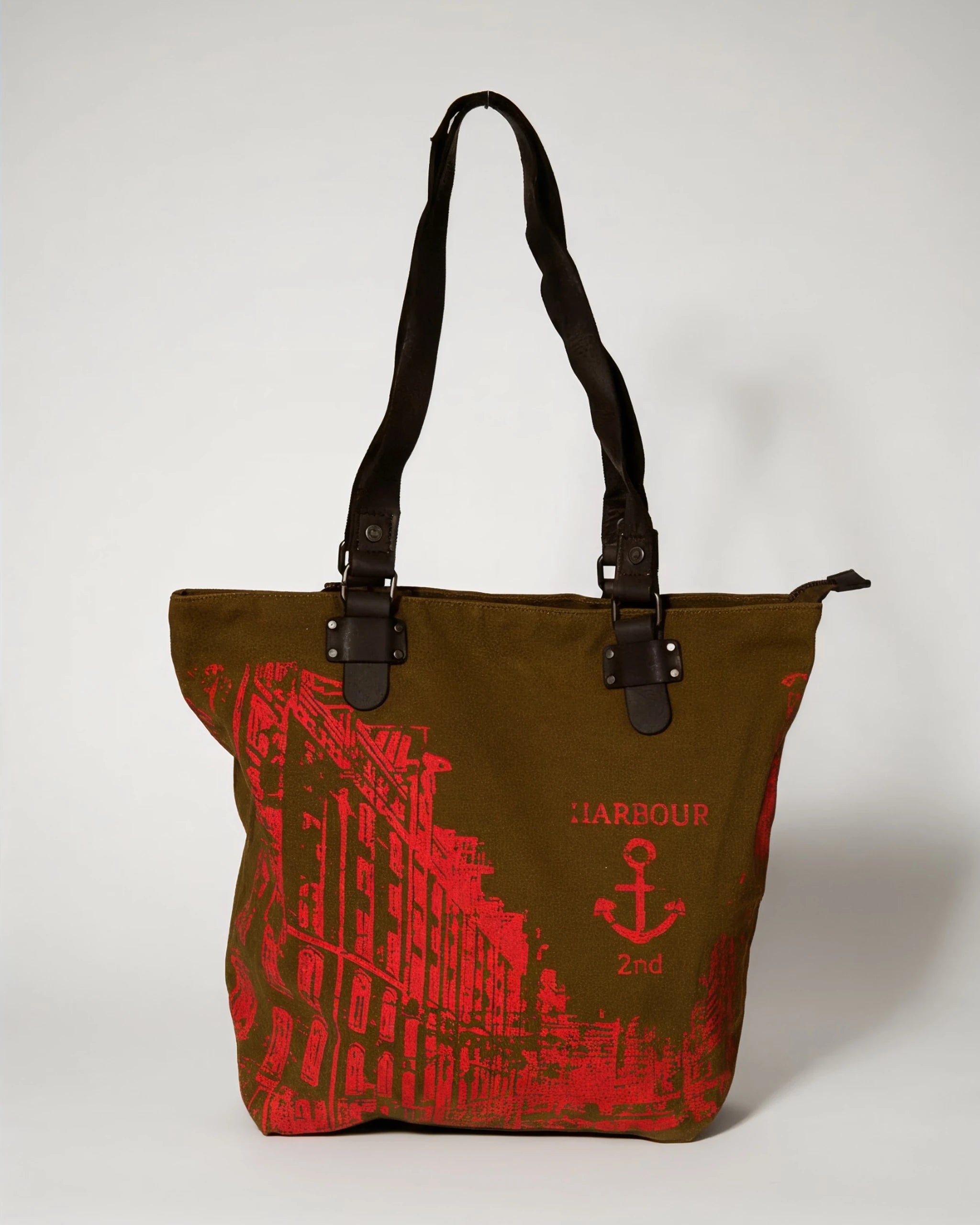 harbour-2nd-pauli-shopper-ash-canvas-leder image 3