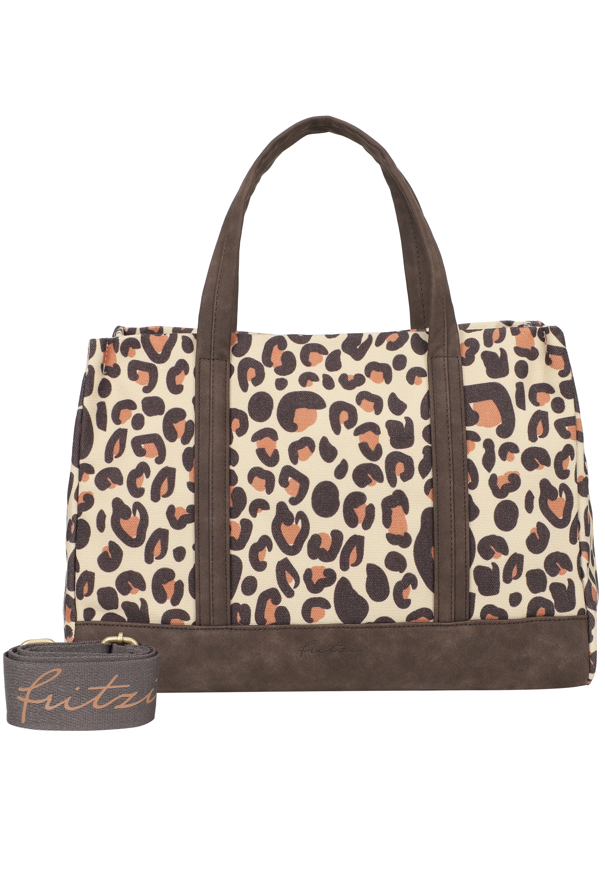 fritzi-aus-preu-en-easy-tote-limited-leo-camel-canvas-shopper image 2