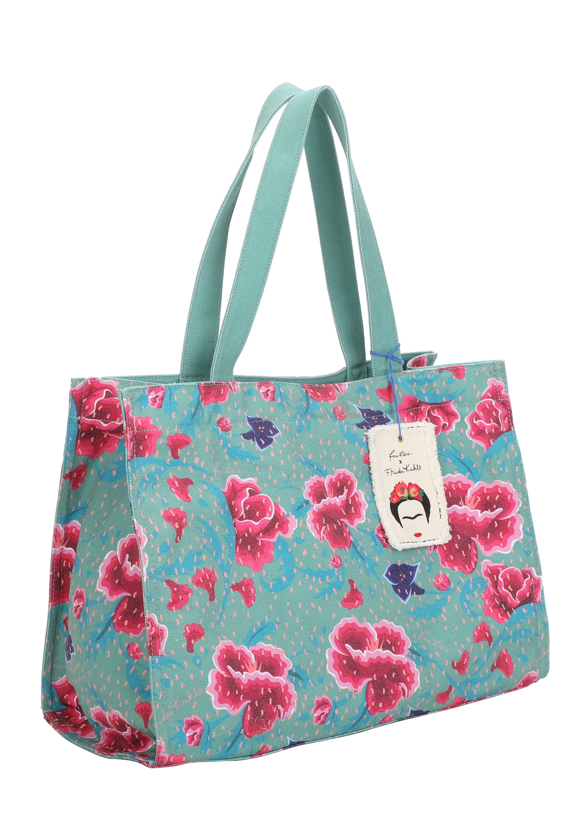 fritzi-easy01-limited-flower-shopper-canvas-frida-kahlo image 4
