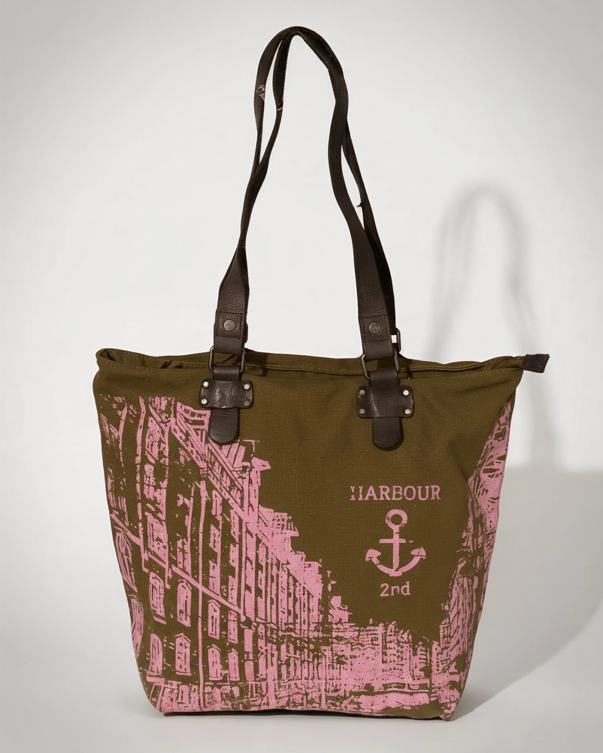 harbour-2nd-pauli-shopper-ash-canvas-leder image 5