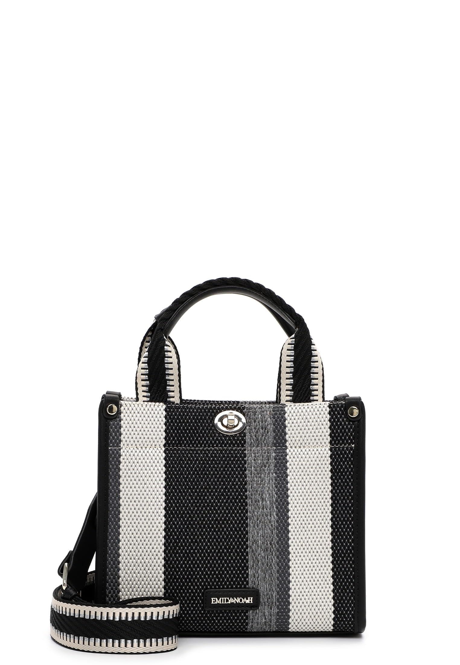emily-noah-jasmin-65510-shopper-schwarz-mit-webmuster image 1