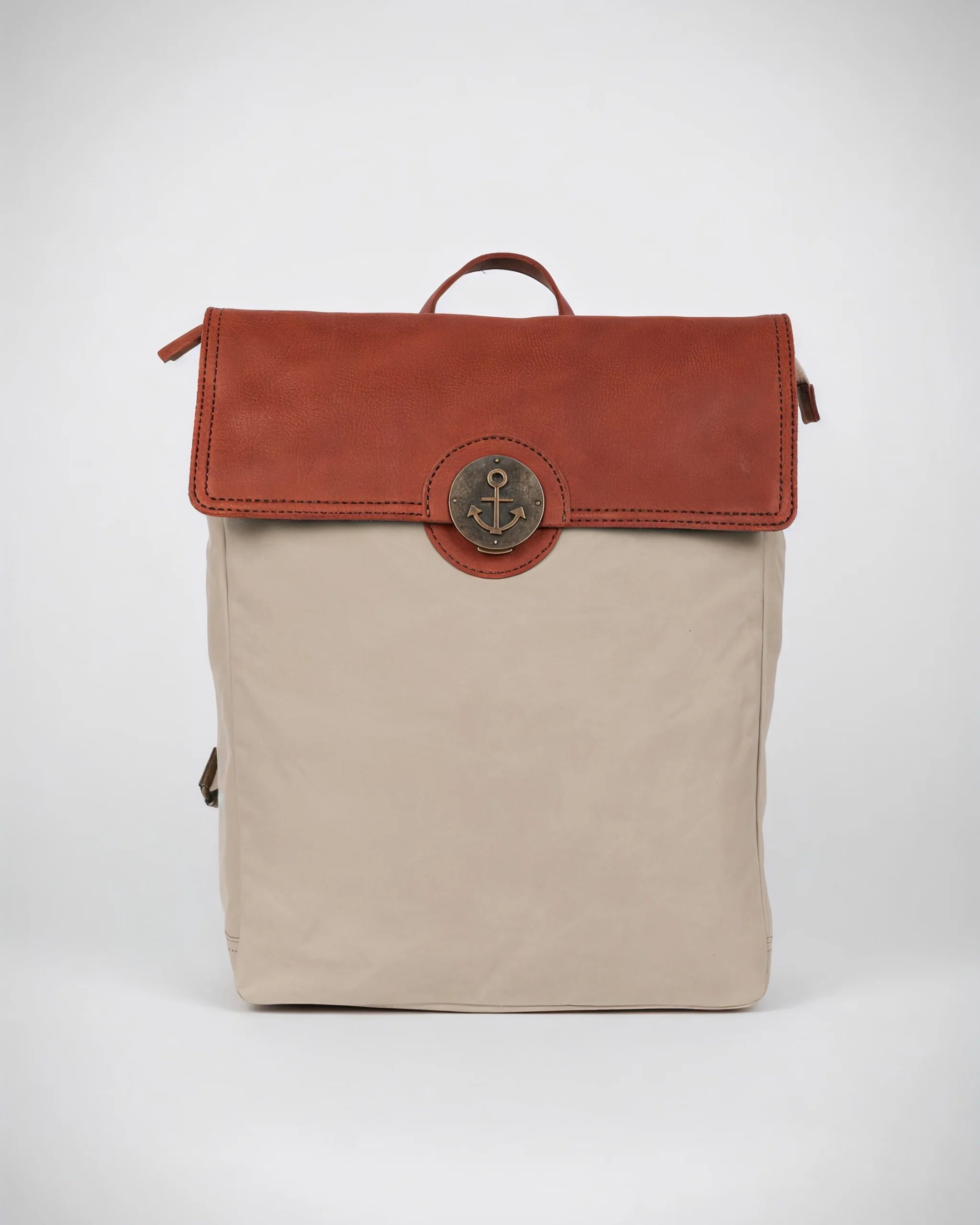harbour-2nd-anchorlove-andrea-rucksack-canvas-khaki-cognac image 1