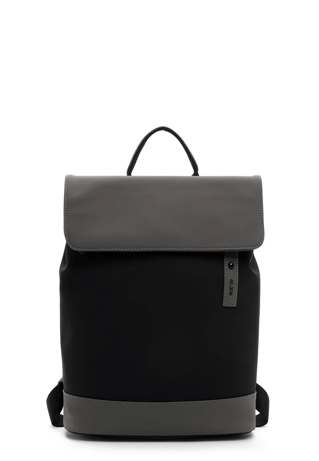 emily-noah-le-havre-rue-09-1640-rucksack-black-kombi-vegan image 1