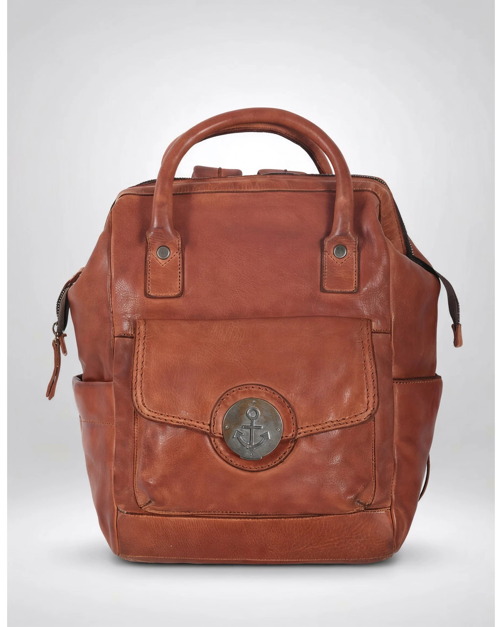 harbour-2nd-anchorlove-saima-rucksack-cognac-leder-laptopfach image 1