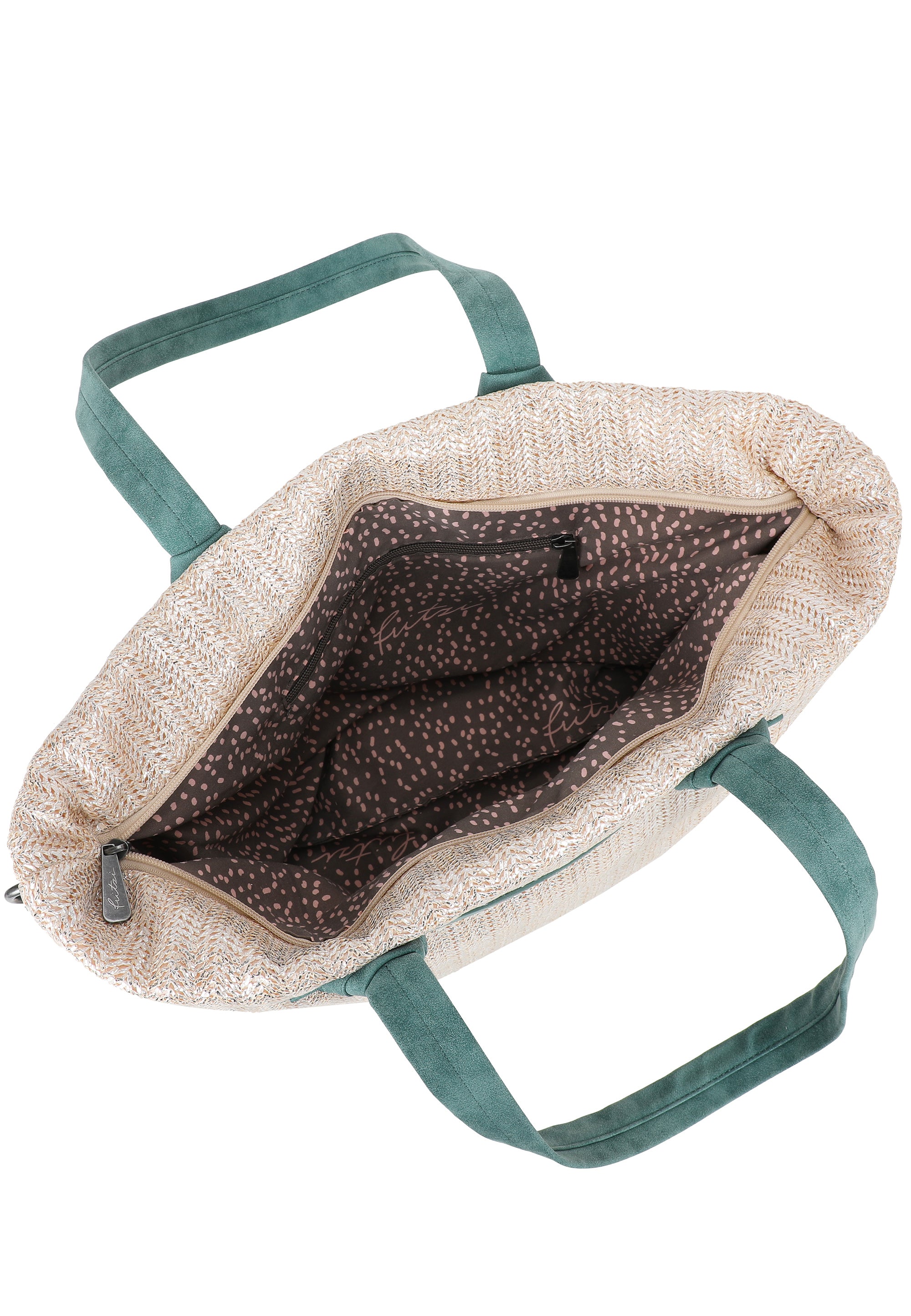 fritzi-aus-preu-en-cloud-shopper-big-painted-straw-silver-jade image 5