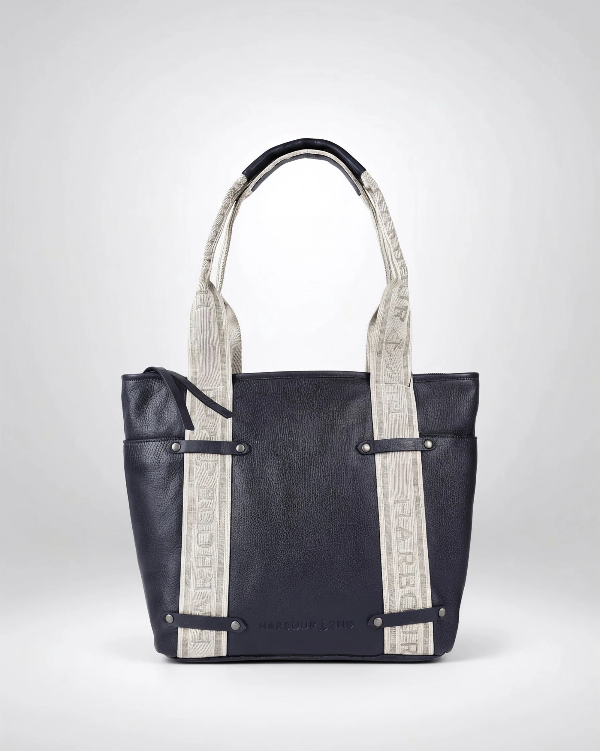 harbour-2nd-anchorlove-gina-shopper-navy-leder image 1