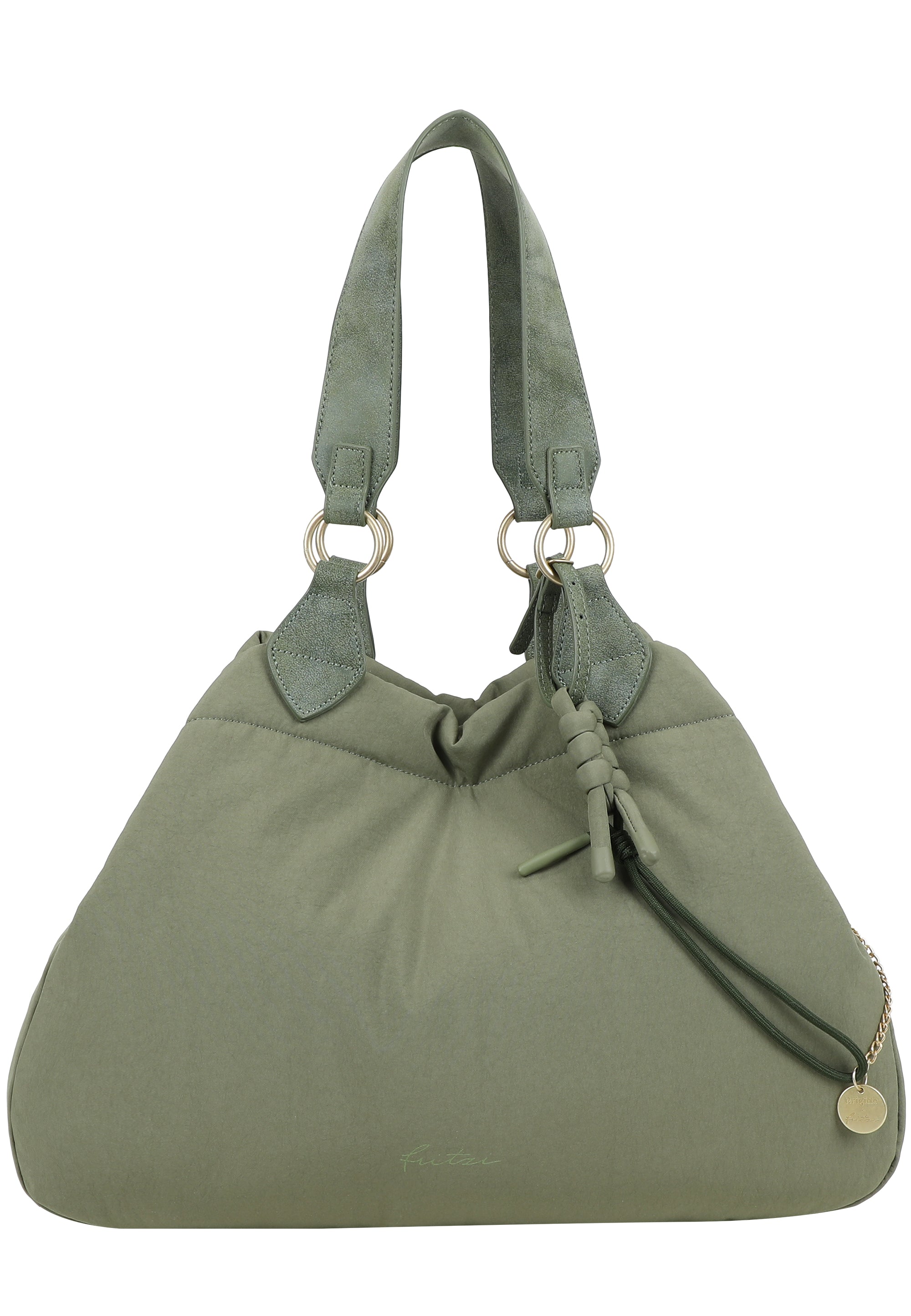 fritzi-x-brigitte-izzy-medium-limited-chain-shopper-nylon-green image 2